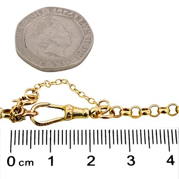 9ct gold 4.6g 18 inch belcher Chain